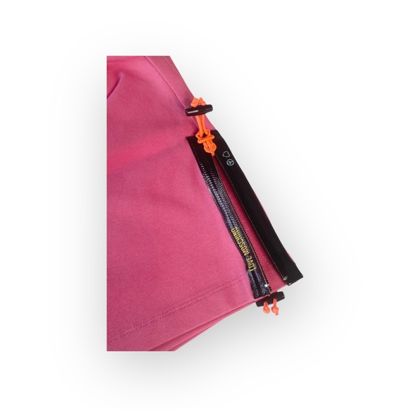 new Love Moschino ☻︎ Logo Zipper Detail Shorts ☻︎ Neon Toggle ☻︎ Fuchsia Pink ☻︎ - Picture 8 of 17